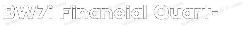 BW7i Financial Quart字体转换